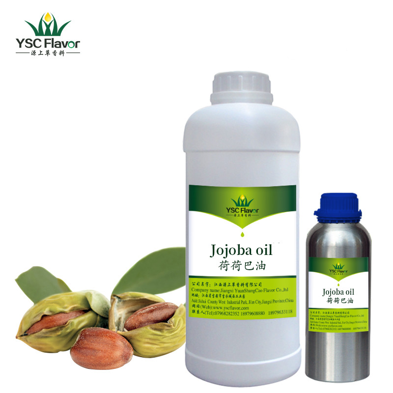 OEM private label pure natural cold pressed organic jojoba essential oil for hair and skin care