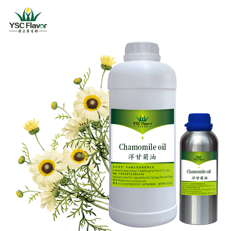 Wholesale pure organic essential oil skin care german roman chamomile oil